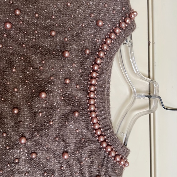 Brownstone Studio beaded sweater size S - Picture 2 of 4